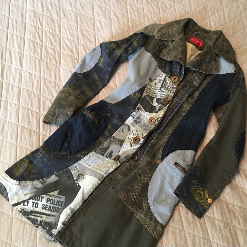 Doctor E Amazing denim  coat EUC XS